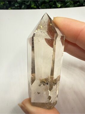 Smoky Garden Quartz with Rutile Tower -      Smoky Oasis